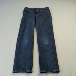 Polo Ralph Lauren Womens Blue Jeans Denim Pants Straight Leg Size 14 Distressed